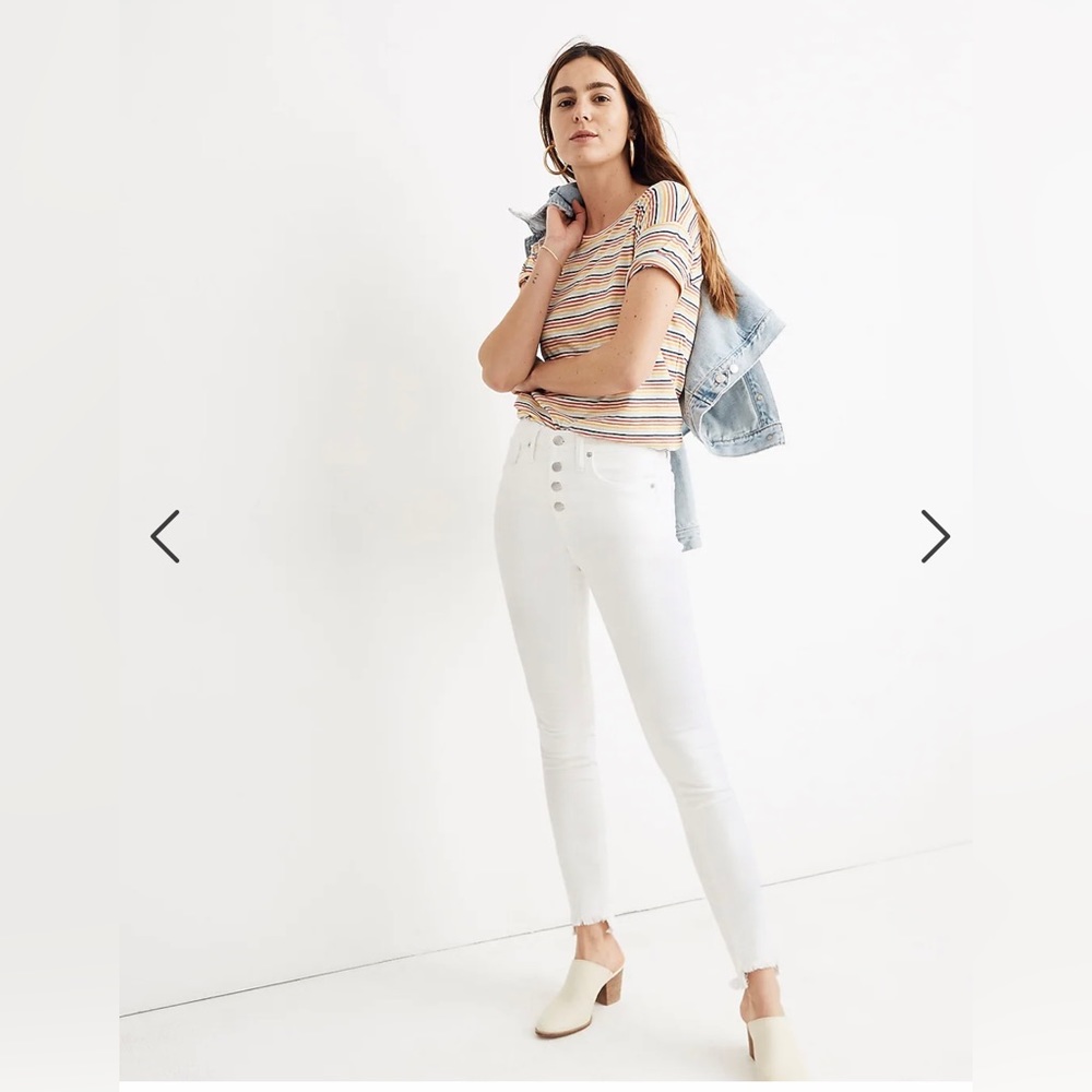 High rise skinny jeans